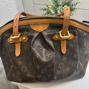 Louis Vuitton Brown and Tan Monogram Shoulder Bag